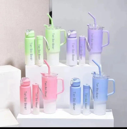Gradient Water Bottle/Tumbler, Set of three