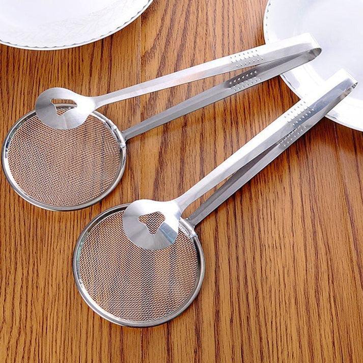 2 in 1 Multifunctional Frying Tool/Stainless Steel Frying Mesh Tong