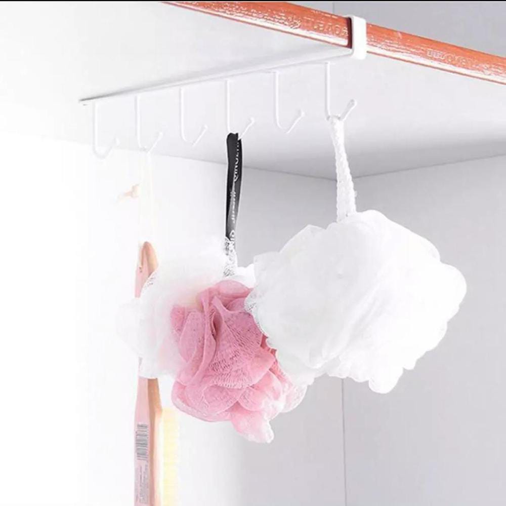 6 Hooks Wall Mounted Utensils Hanging