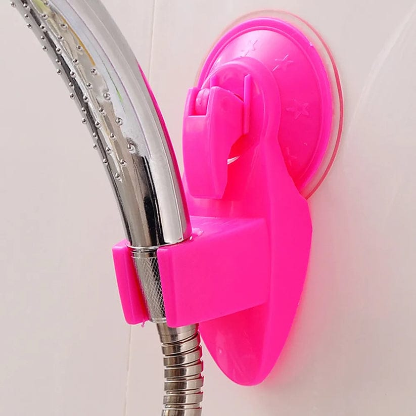 Wall Mount Suction Shower Holder/Adjustable Bathroom Shower Head Holder Plastic/ Wall Mount Shower Movable Bracket (Pack of 3)