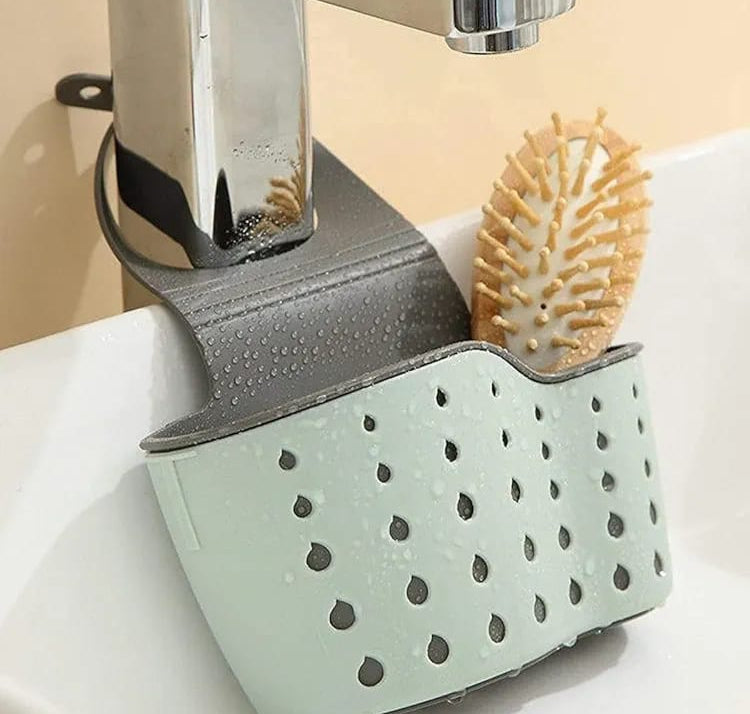 Kitchen Storage Drain Basket Soap Sponge Holder