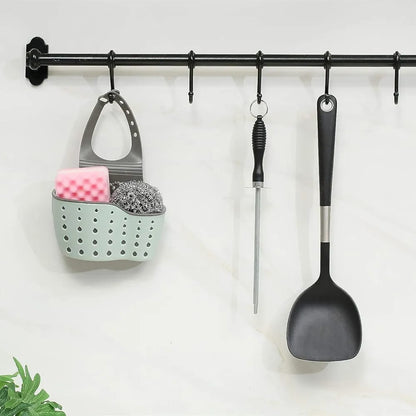 Kitchen Storage Drain Basket Soap Sponge Holder