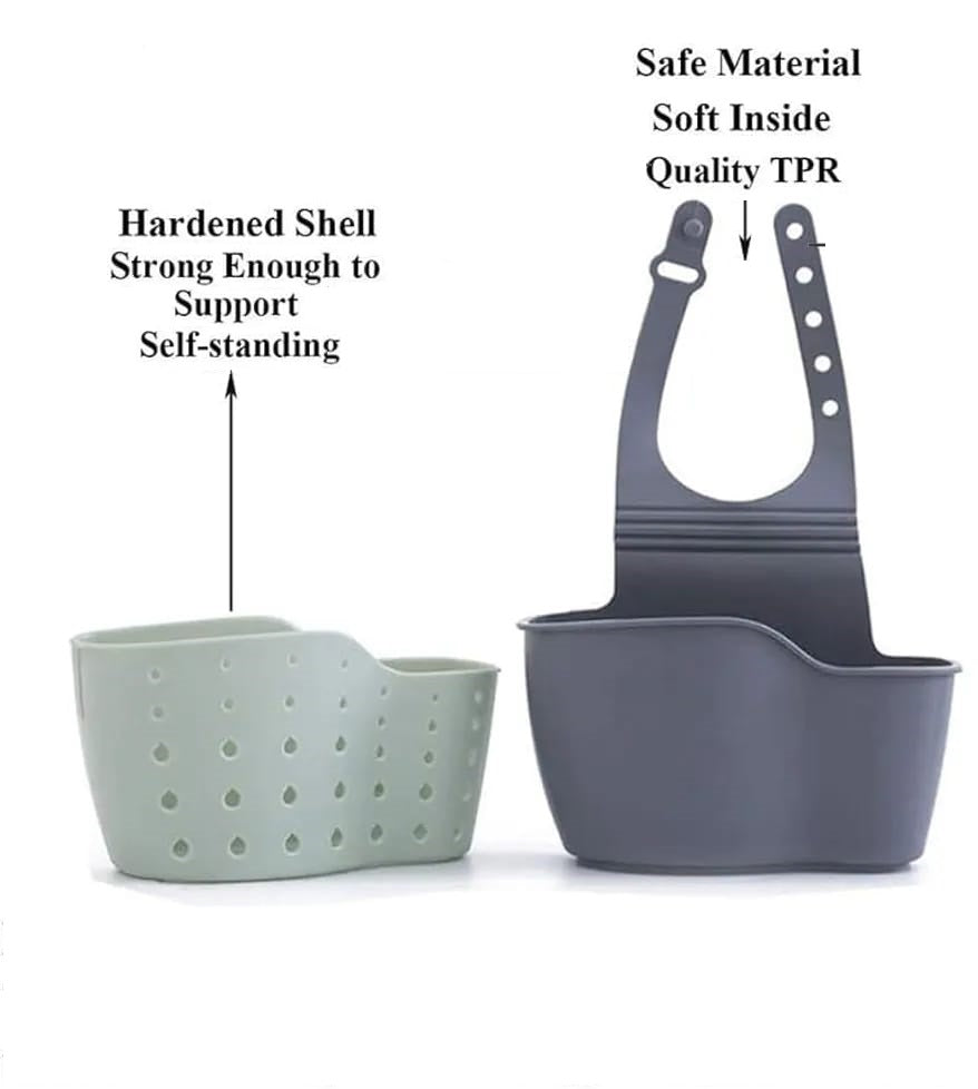 Kitchen Storage Drain Basket Soap Sponge Holder