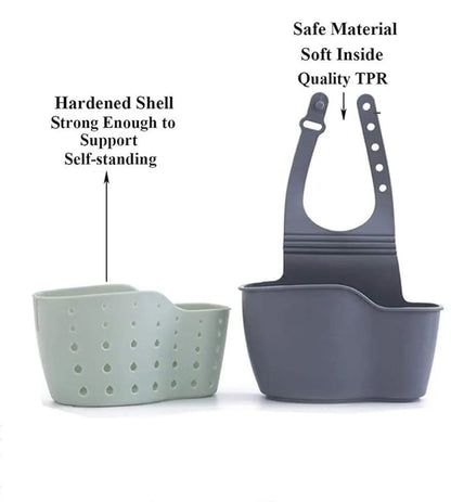 Kitchen Storage Drain Basket Soap Sponge Holder
