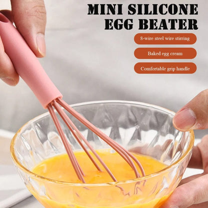 Mini Silicone Hand-Held Egg Whisker