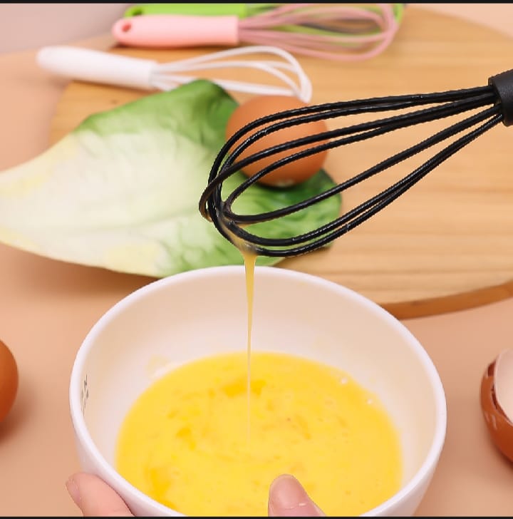 Mini Silicone Hand-Held Egg Whisker