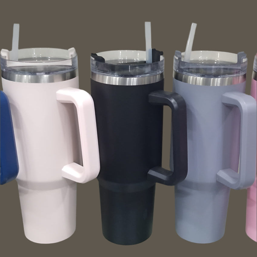 Mug Tumbler With Handle/Coffee Insulation Cup for Car/ Stainless Steel Travel Coffee Mug Large Capacity BPA Free Thermal