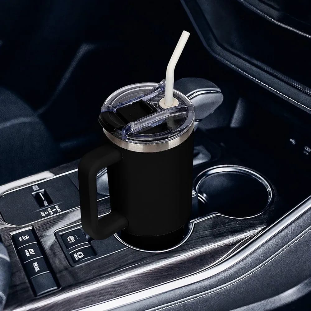 Mug Tumbler With Handle/Coffee Insulation Cup for Car/ Stainless Steel Travel Coffee Mug Large Capacity BPA Free Thermal