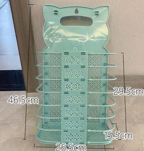 Mini Foldable Bathroom Laundry Basket Wall-mounted Dirty Clothes Storage Basket
