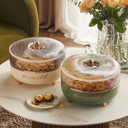 Buy 360 Rotating Snack and Dry Fruit Tray - 8 Portion-Acrylic-Special Eid Day Collection