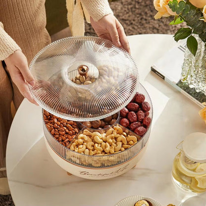 Buy 360 Rotating Snack and Dry Fruit Tray - 8 Portion-Acrylic-Special Eid Day Collection