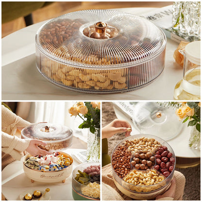 Buy 360 Rotating Snack and Dry Fruit Tray - 8 Portion-Acrylic-Special Eid Day Collection