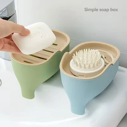 Double Layer Creative Cute Elephant Shape Soap Holder-Pack of 2