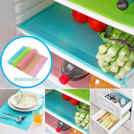 Anti-Bacterial Fridge Mat - Non-Stick Roll for Ultimate Freshness