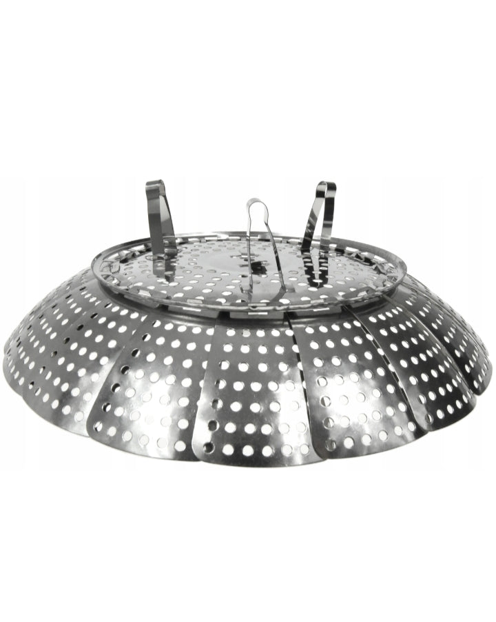Foldable Stainless Steel Strainer and Steamer Basket