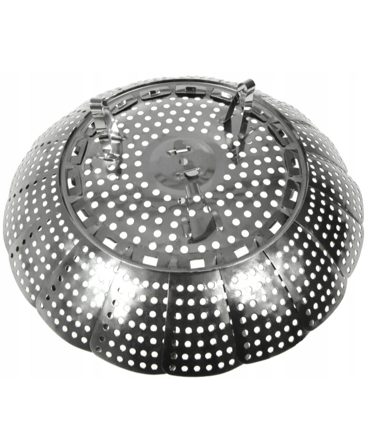 Foldable Stainless Steel Strainer and Steamer Basket