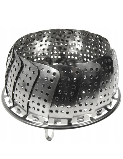 Foldable Stainless Steel Strainer and Steamer Basket