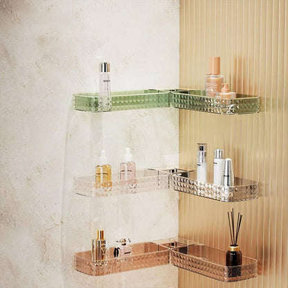 Acrylic Bathroom Rack - Double & Foldable - Self Adhesive Rack - Premium Quality
