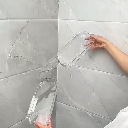 Acrylic Bathroom Rack - Double & Foldable - Self Adhesive Rack - Premium Quality