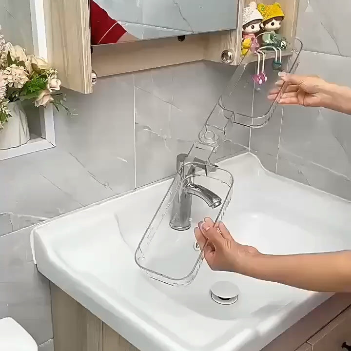 Acrylic Bathroom Rack - Double & Foldable - Self Adhesive Rack - Premium Quality