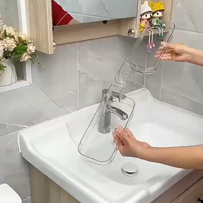 Acrylic Bathroom Rack - Double & Foldable - Self Adhesive Rack - Premium Quality