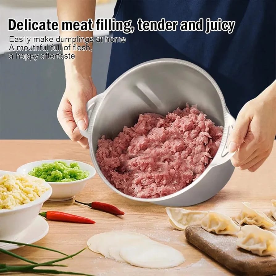 Electric Meat Chopper Grinder 2  Litre & 3 variable speed With Sharp Blades Stainless Steel Bowl Multifunctional Food Processor for Meat Vegetables Onion Ginger Garlic Mincer Baby Food, Seasoning, Nuts