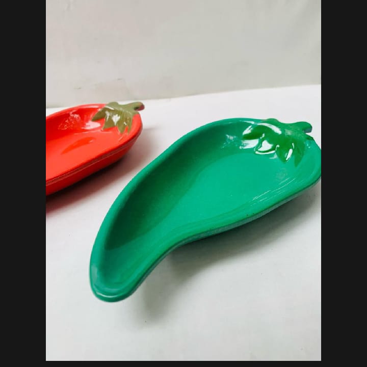 Chili Platters - Melamine (Pack of 2) | Perfect for Ketchup & Chutneys – Special for Ramzan Mubarak