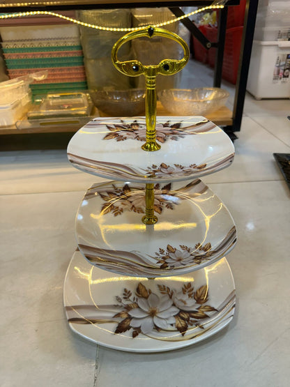 3 Pcs Serving Dish Melamine Material