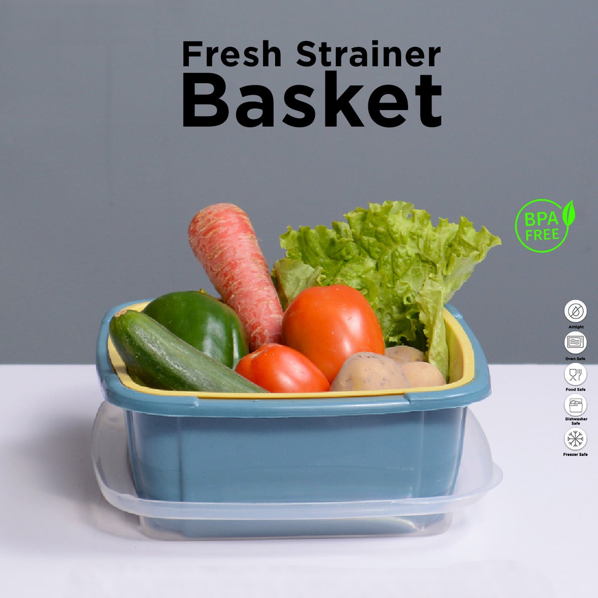 Multi-Functional Fresh Strainer Basket – BPA-Free
