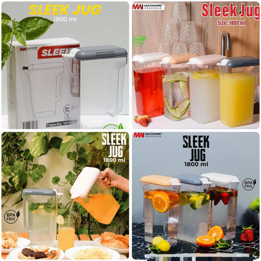 Plastic Sleek Drinking Jug|1800ml|Acrylic