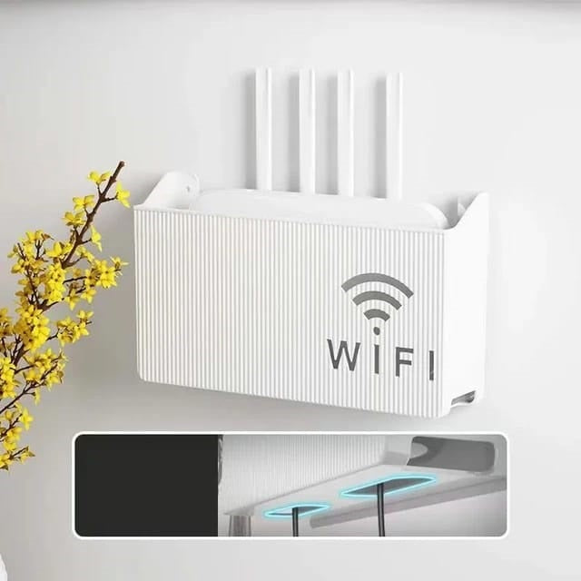 Wi-Fi Router Wall Mount Storage Box – Pack of 2 - Modern Cable Management Solution