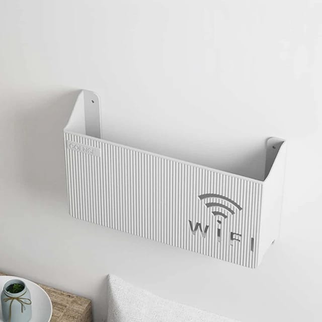Wi-Fi Router Wall Mount Storage Box – Pack of 2 - Modern Cable Management Solution