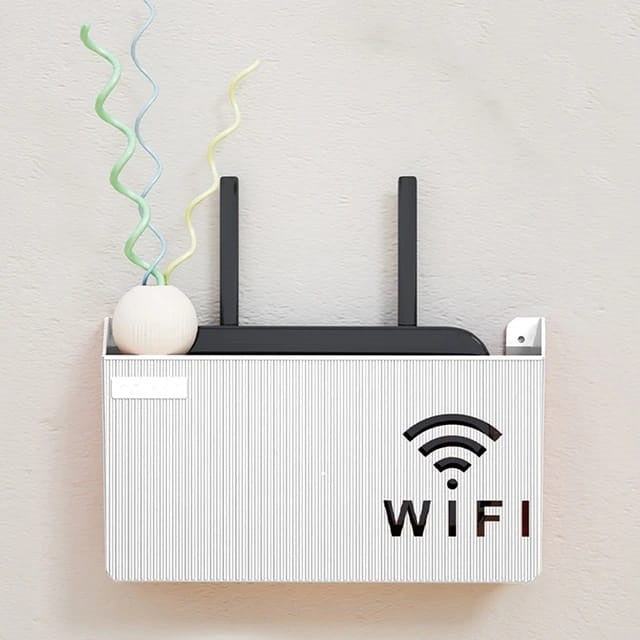 Wi-Fi Router Wall Mount Storage Box – Pack of 2 - Modern Cable Management Solution