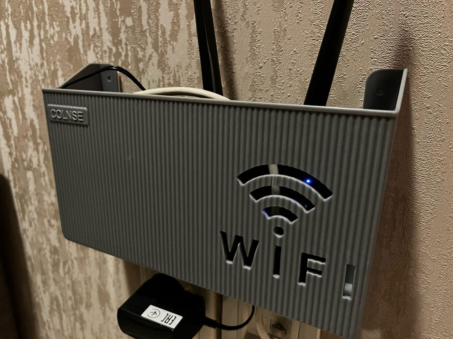 Wi-Fi Router Wall Mount Storage Box – Pack of 2 - Modern Cable Management Solution