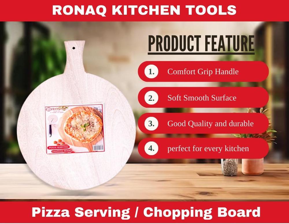 Pizza Serving, Chopping Board Round Shape (14 Inches)
