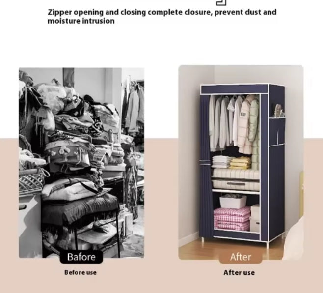 Multifunctional Dustproof Cloth Wardrobe – Durable, Dust-proof & Multi Layer Storage