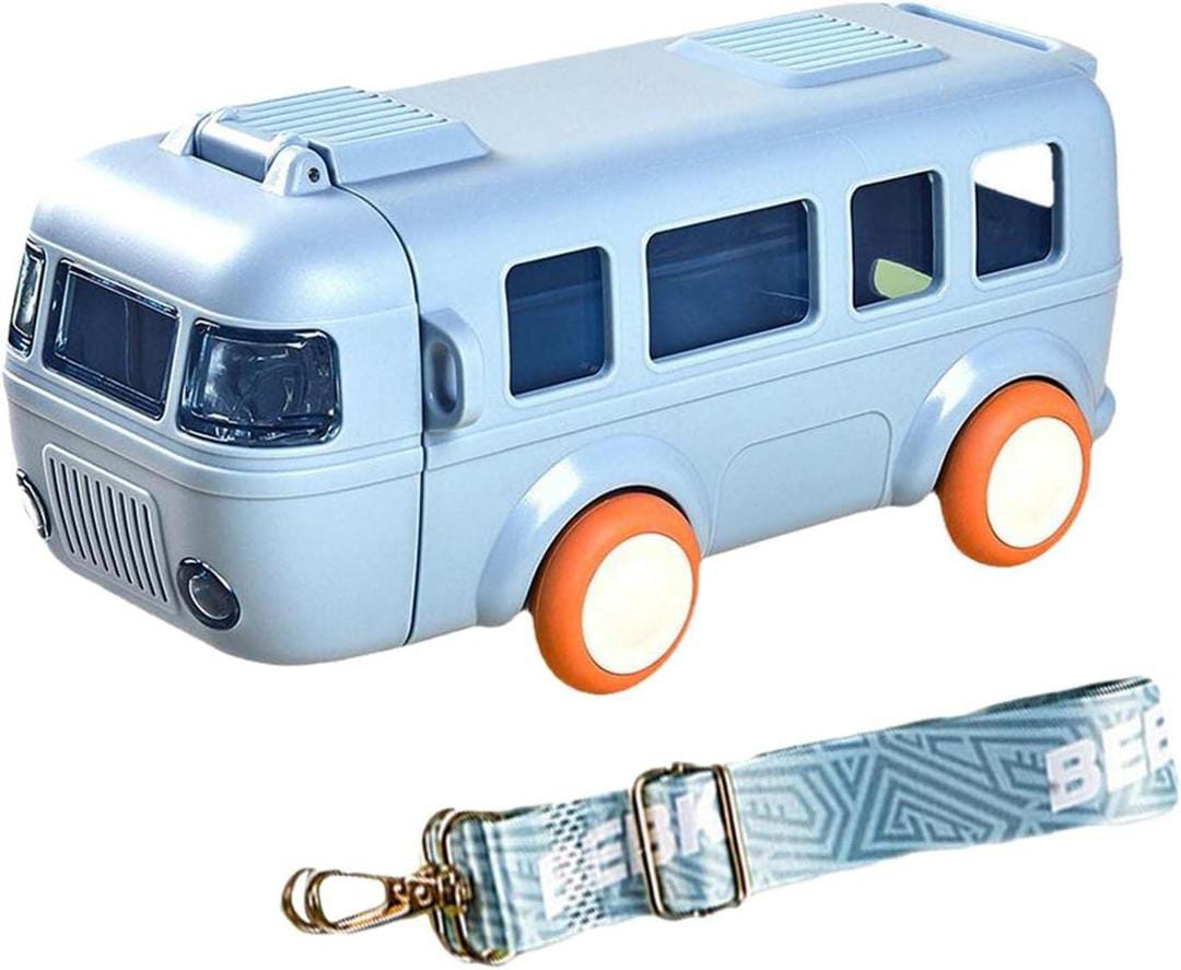 School Bus Water Bottle (Straw Bottle)