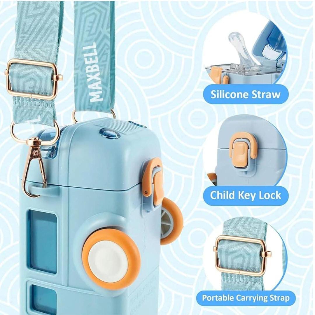 School Bus Water Bottle (Straw Bottle)