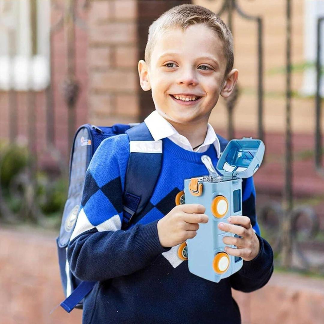 School Bus Water Bottle (Straw Bottle)