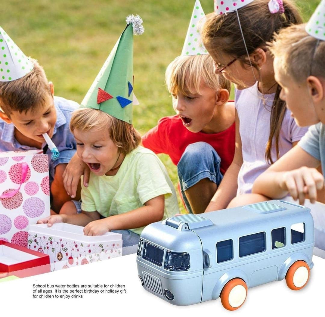 School Bus Water Bottle (Straw Bottle)