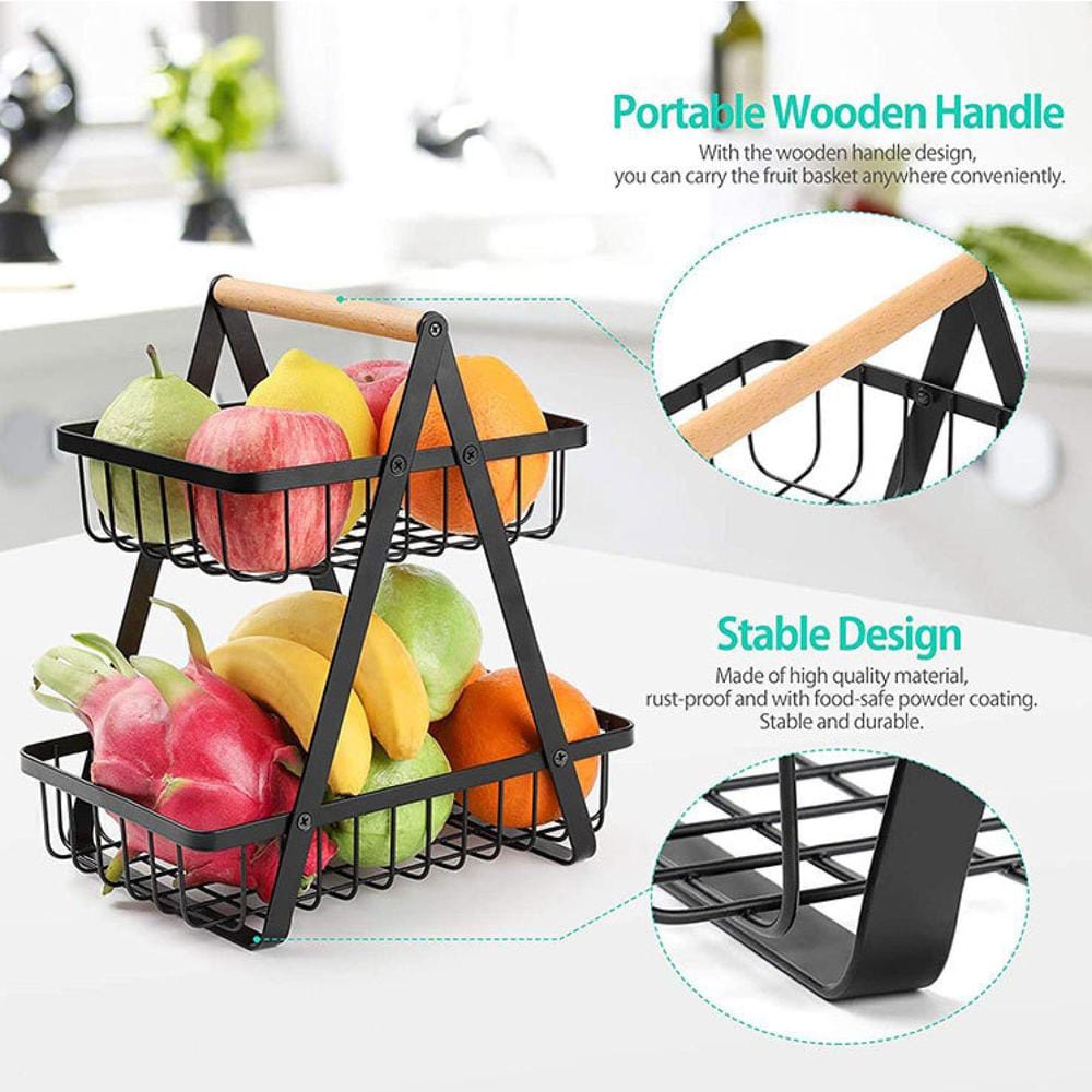 Two Layer Fruit Basket