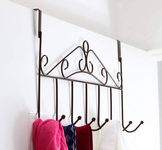 Overdoor Metal Hanger Stand with 7 Hooks