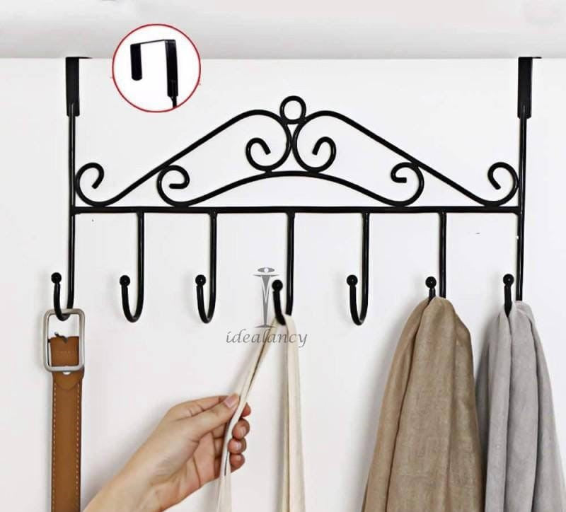 Overdoor Metal Hanger Stand with 7 Hooks