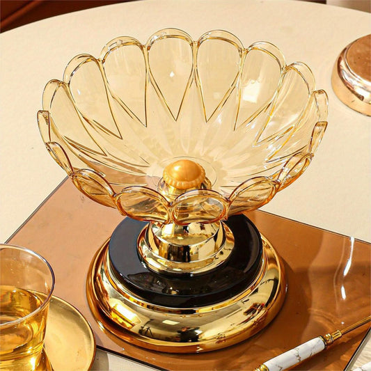 Ornamental Rotating Fruits/Dry Fruits/Chocolate Leaf Shape Tray