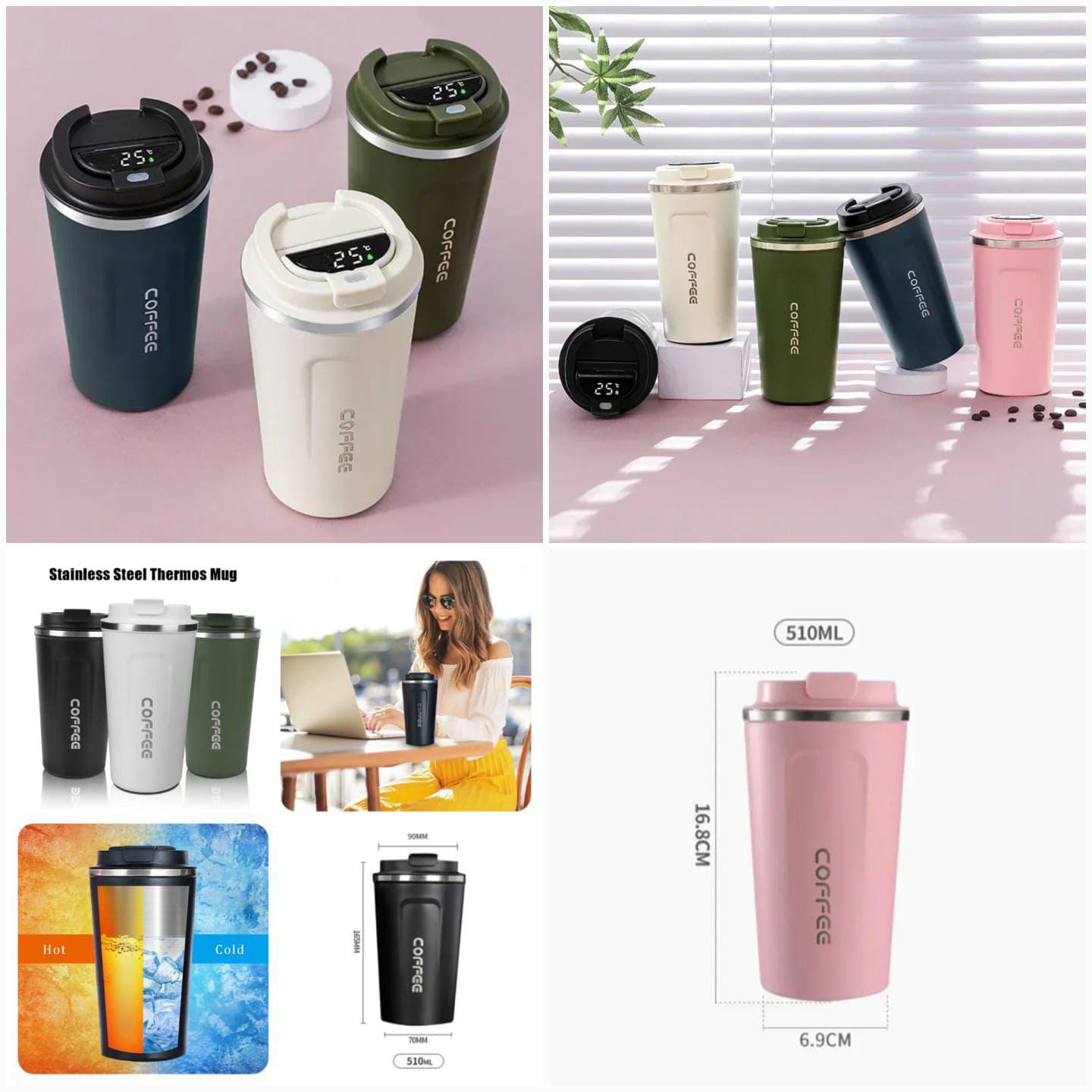 Coffee Mug 510ML Temperature Display,Hot and Cold Mug
