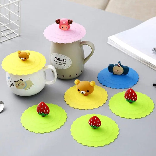 Heat-Resistant Silicone Cup Cover (Pack of 2)