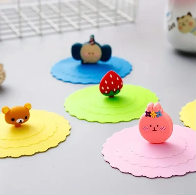 Heat-Resistant Silicone Cup Cover (Pack of 2)