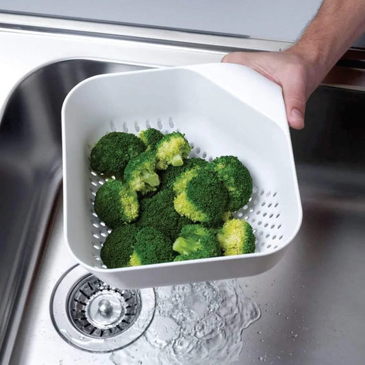 Plastic Vegetable & Fruit Strainer Draining Colander Washing Basket