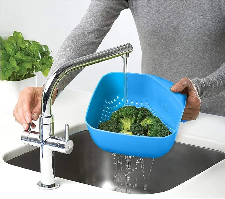 Plastic Vegetable & Fruit Strainer Draining Colander Washing Basket
