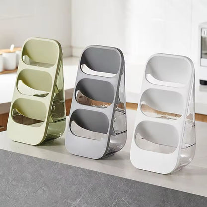 3-Layer Cutlery & Kitchen Tools Storage Rack – Vertical Knife, Spoon & Fork Organizer